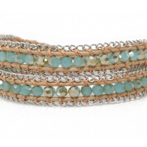 Handmade Katie Soleil Double Wrap Bracelet Choker - Picture 2 of 4